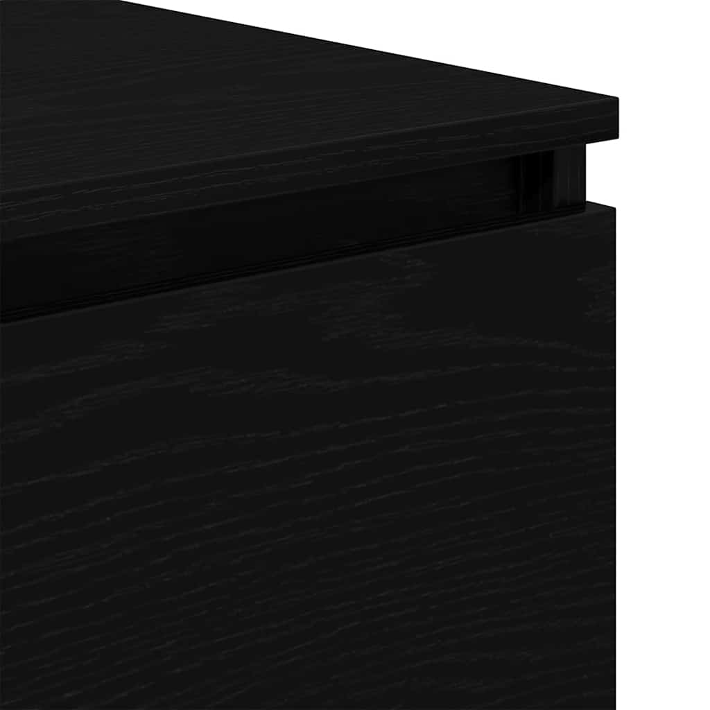 vidaXL Sideboard Black Oak 60x35x76 cm Engineered Wood
