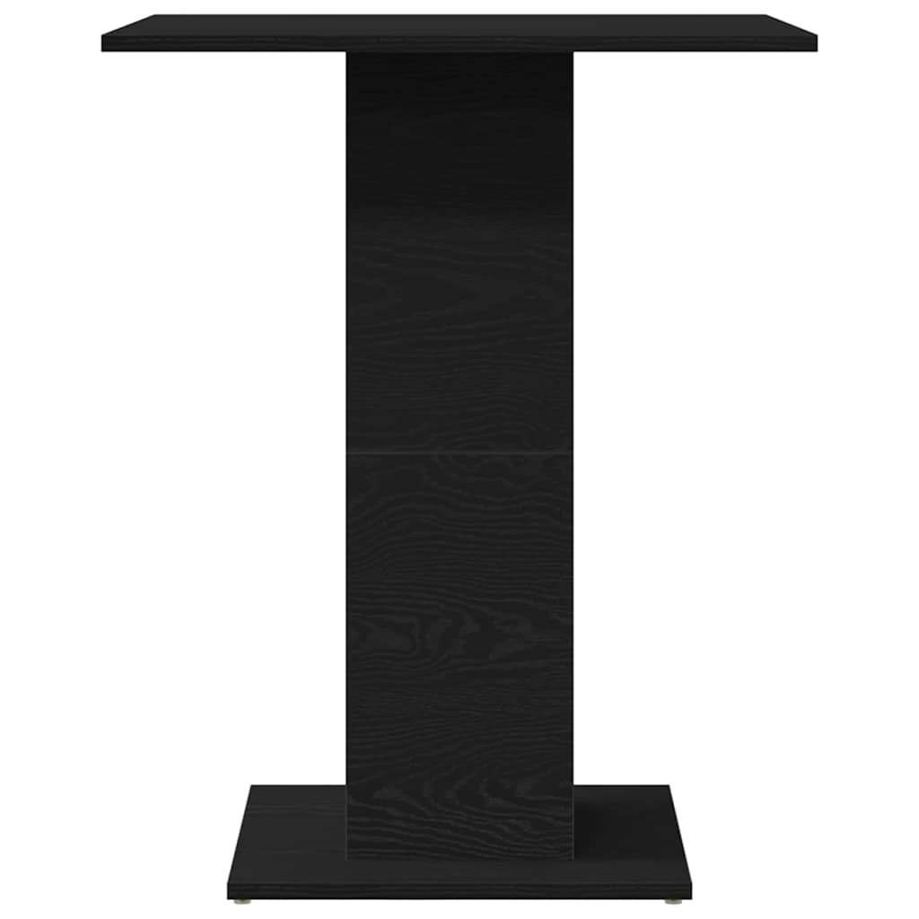 vidaXL Bistro Table Black Oak 60x60x75 cm Engineered Wood