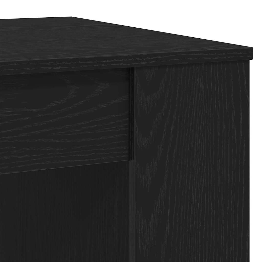 vidaXL Coffee Table Black Oak 102 x 55 x 42 cm Engineered Wood