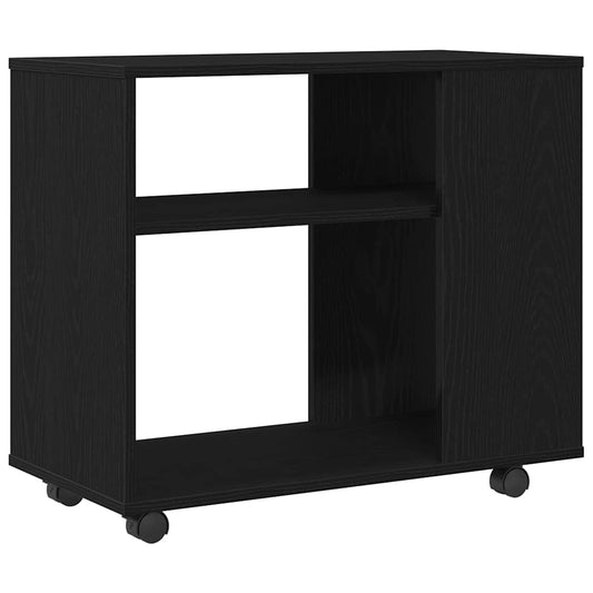 vidaXL Side Table Black Oak 70x35x60.5 cm Engineered Wood