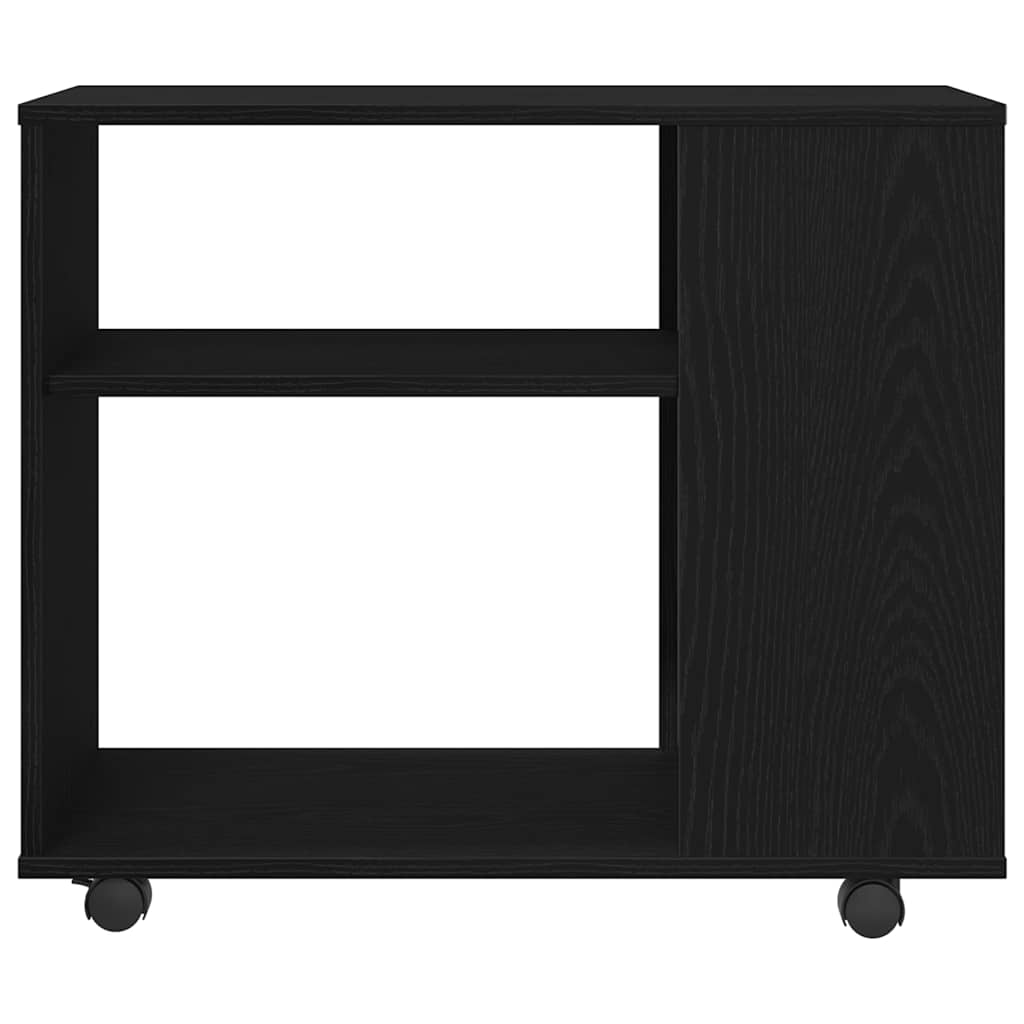 vidaXL Side Table Black Oak 70x35x60.5 cm Engineered Wood