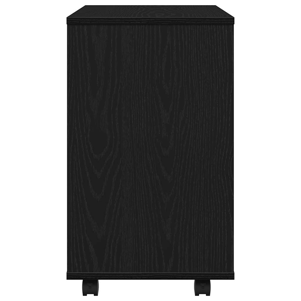 vidaXL Side Table Black Oak 70x35x60 cm Engineered Wood