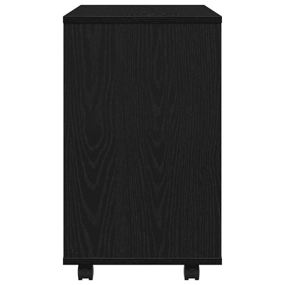 vidaXL Side Table Black Oak 70x35x60.5 cm Engineered Wood