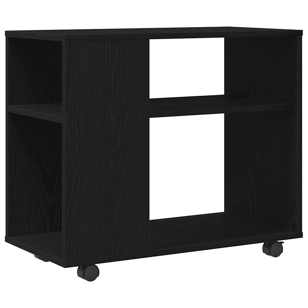 vidaXL Side Table Black Oak 70x35x60.5 cm Engineered Wood