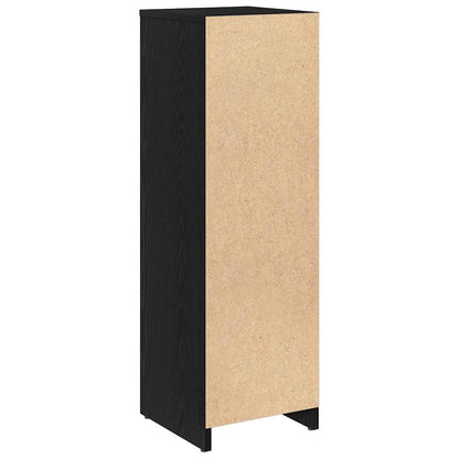 vidaXL Bathroom Cabinet Black Oak 30x30x95 cm Engineered Wood