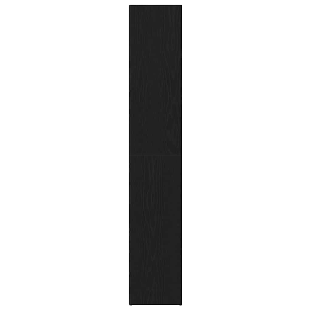 vidaXL Book Cabinet Black Oak 36 x 30 x 171 cm Engineered Wood