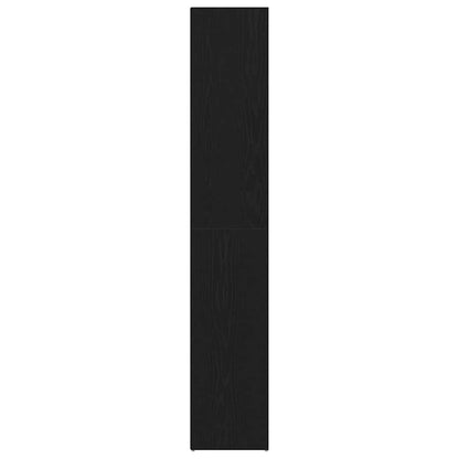 vidaXL Book Cabinet Black Oak 36 x 30 x 171 cm Engineered Wood