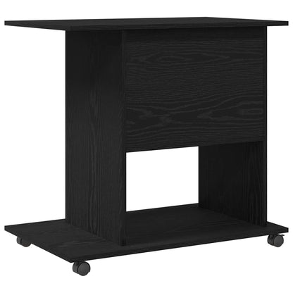 vidaXL Computer Desk Black Oak 80x50x75 cm Engineered Wood