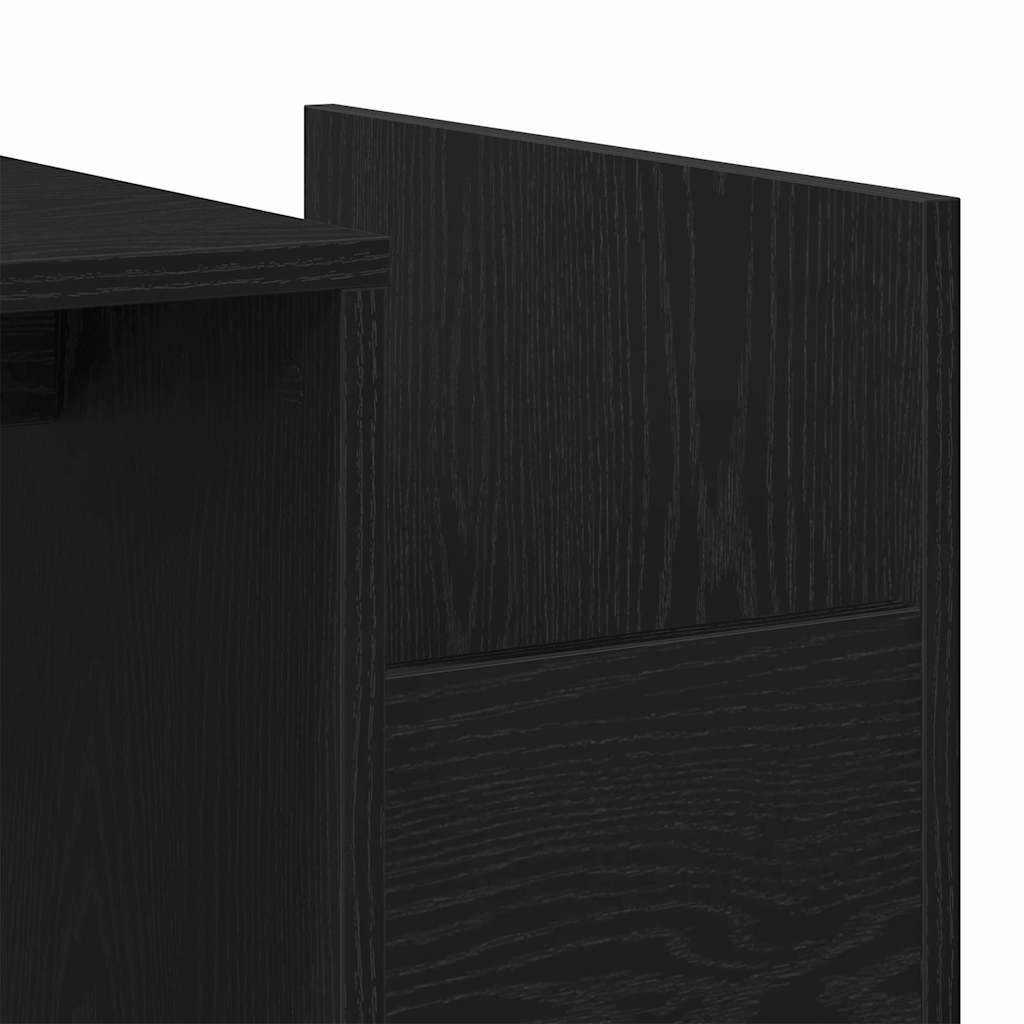 vidaXL Coffee Table Black Oak 90 x 45 x 35 cm Engineered Wood