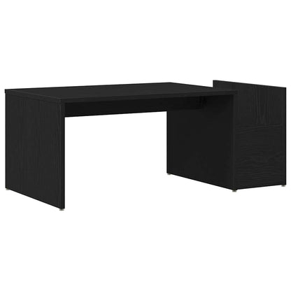 vidaXL Coffee Table Black Oak 90 x 45 x 35 cm Engineered Wood