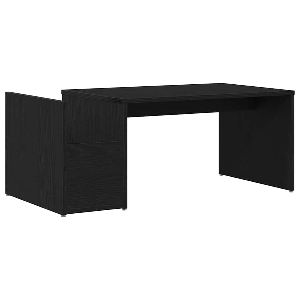 vidaXL Coffee Table Black Oak 90 x 45 x 35 cm Engineered Wood