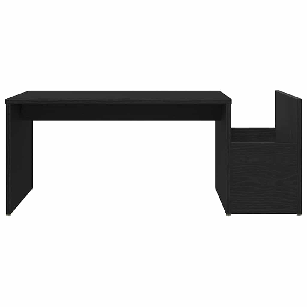 vidaXL Coffee Table Black Oak 90 x 45 x 35 cm Engineered Wood
