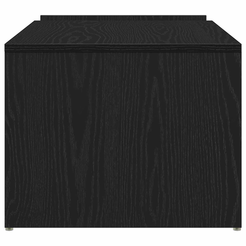 vidaXL Coffee Table Black Oak 90 x 45 x 35 cm Engineered Wood