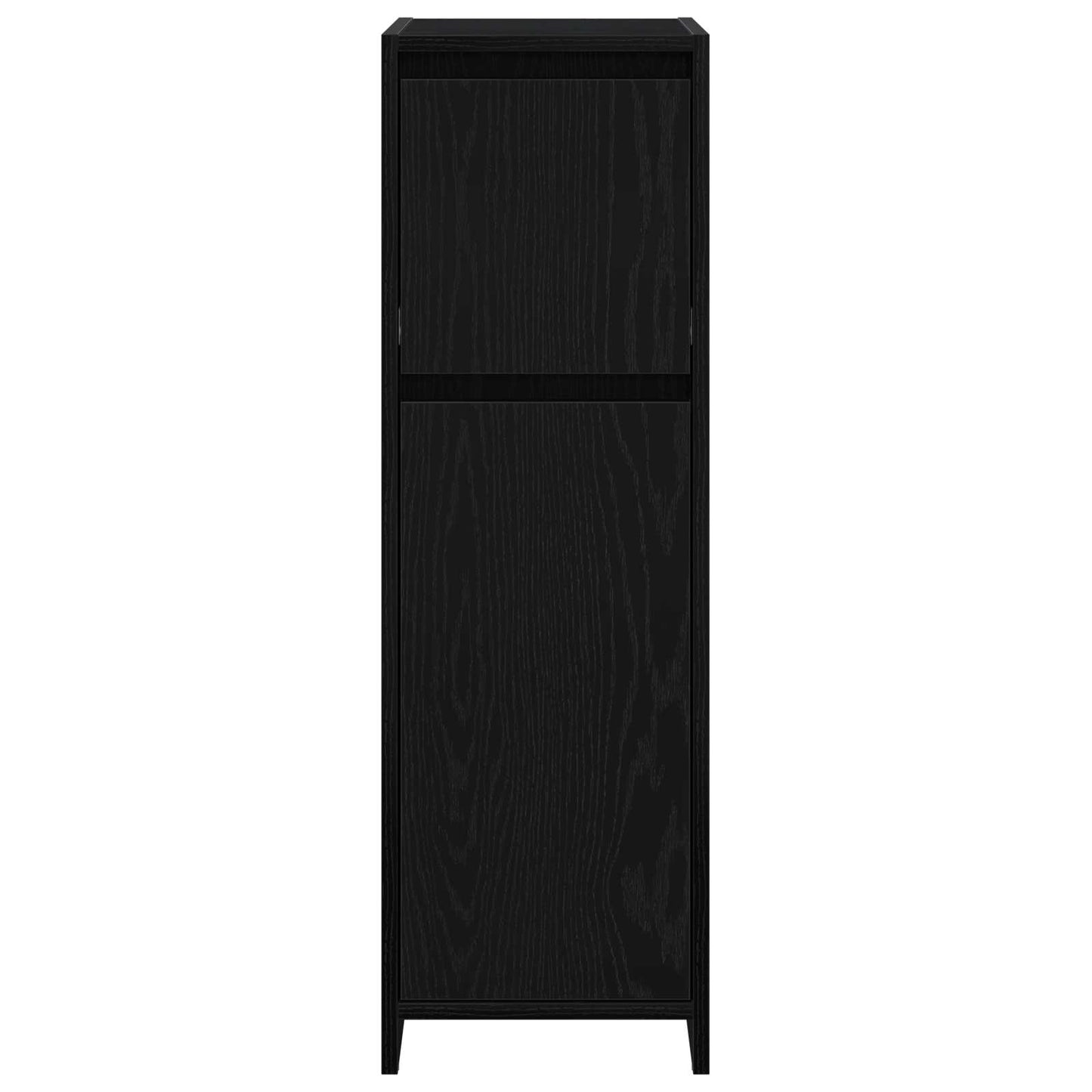 vidaXL Bathroom Cabinet Black Oak 30 x 30 x 95 cm Engineered Wood