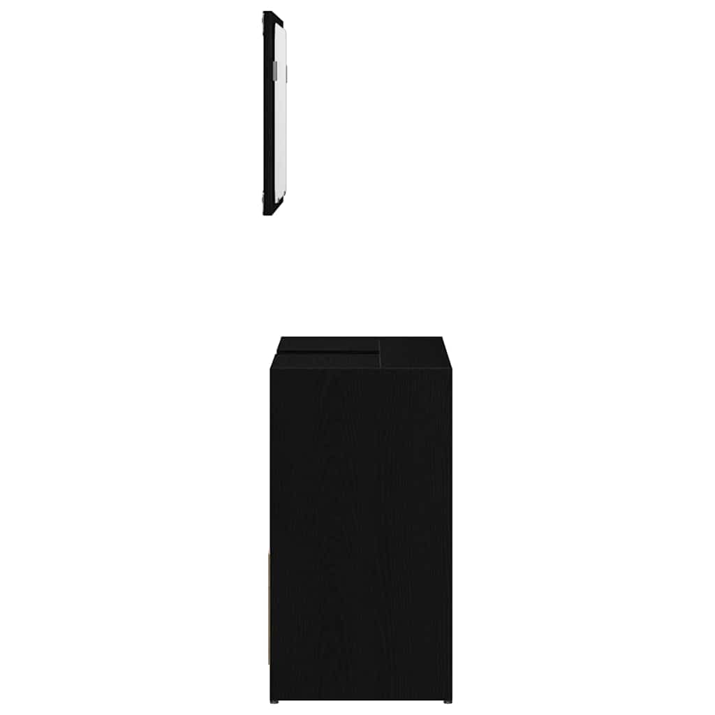 vidaXL Bathroom Cabinet Black Oak 60 x 33 x 60 cm Engineered Wood