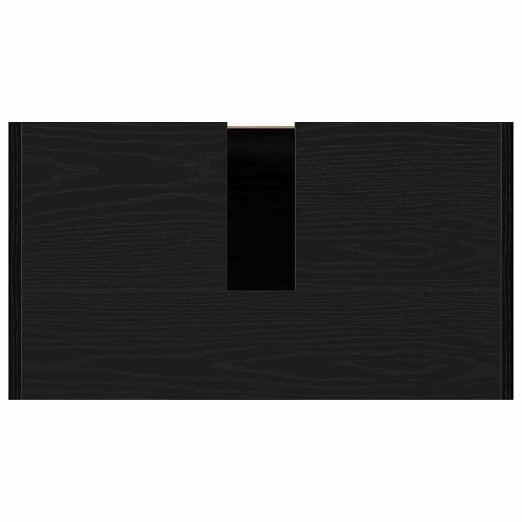 vidaXL Bathroom Cabinet Black Oak 60 x 33 x 60 cm Engineered Wood
