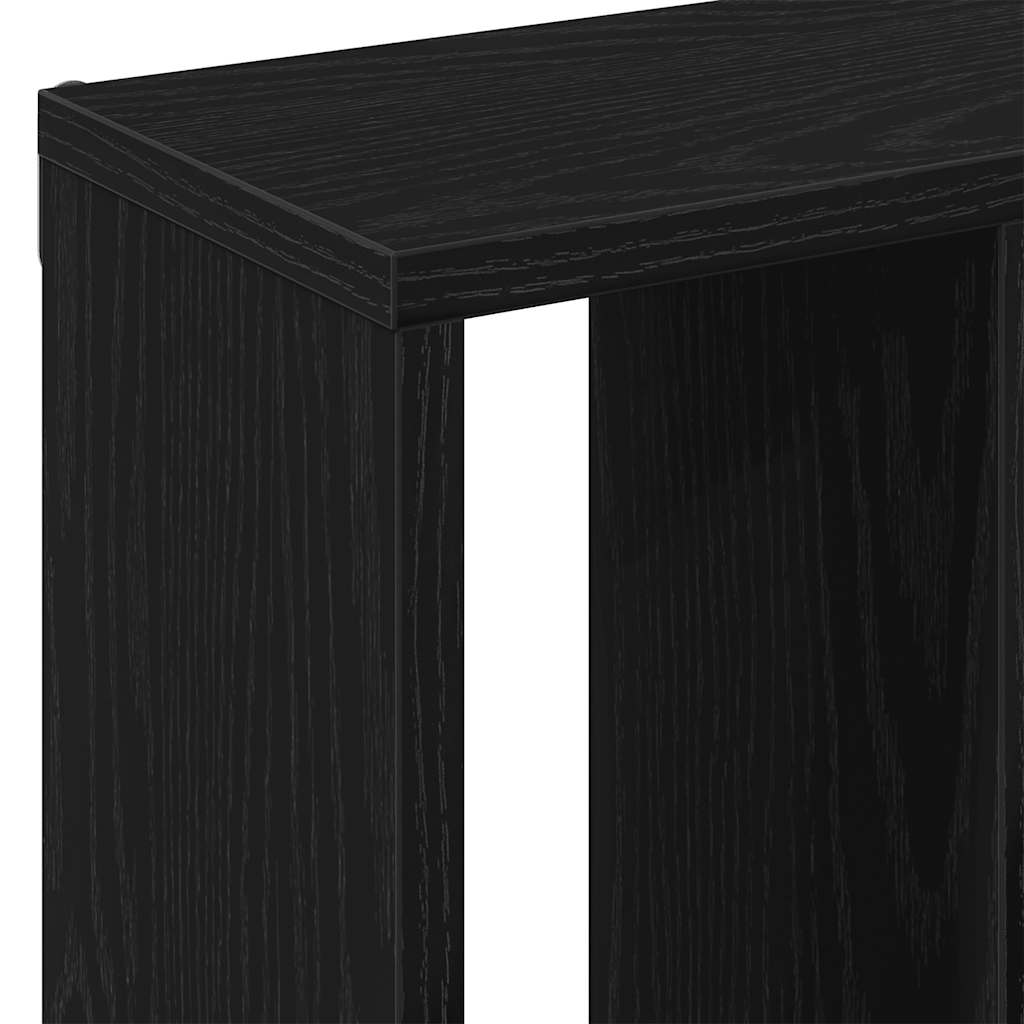 vidaXL Wall Shelf Black Oak 45x16x45 cm Engineered Wood