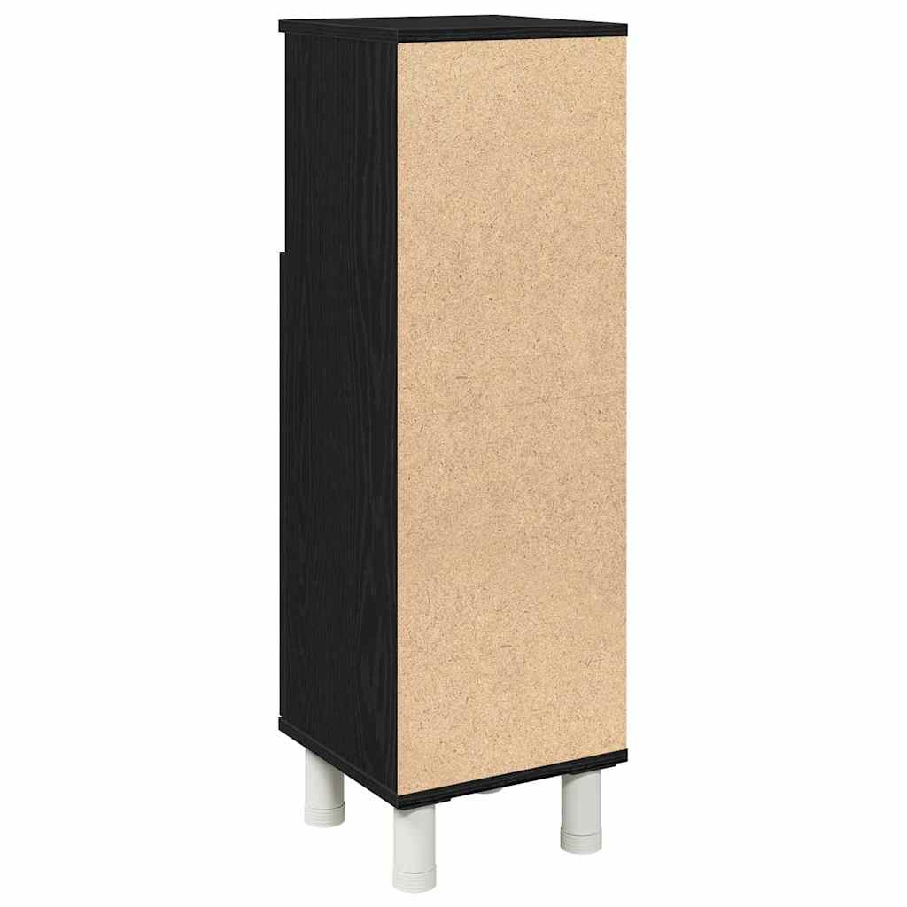 vidaXL Bathroom Cabinet Black Oak 30 x 30 x 95 cm Engineered Wood