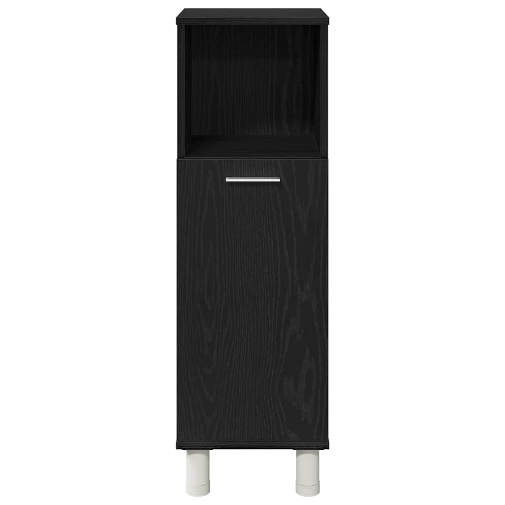 vidaXL Bathroom Cabinet Black Oak 30 x 30 x 95 cm Engineered Wood