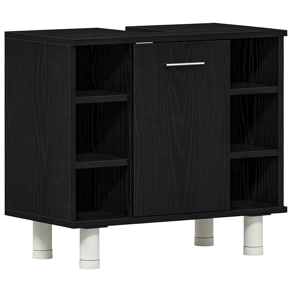 vidaXL Bathroom Cabinet Black Oak 60 x 32 x 54 cm Engineered Wood