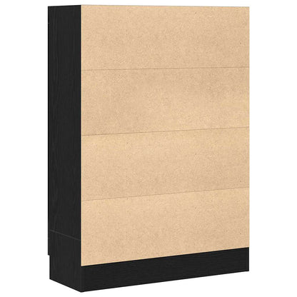 vidaXL Book Cabinet 3-Tier 82.5 x 30.5 x 115 cm Engineered Wood
