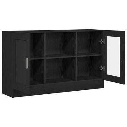 vidaXL Sideboard Black Oak 120 x 30.5 x 70 cm Engineered Wood