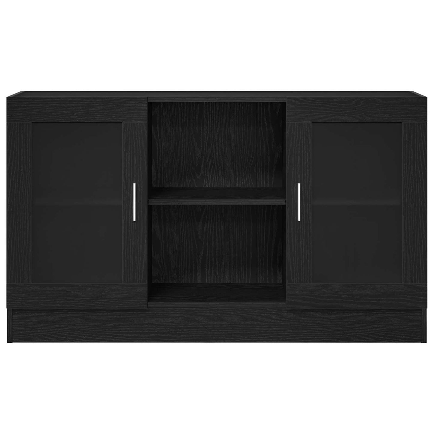 vidaXL Sideboard Black Oak 120 x 30.5 x 70 cm Engineered Wood