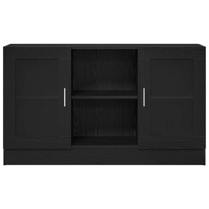 vidaXL Sideboard Black Oak 120 x 30.5 x 70 cm Engineered Wood