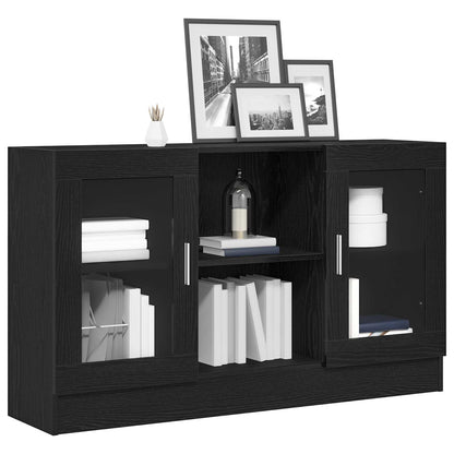 vidaXL Sideboard Black Oak 120 x 30.5 x 70 cm Engineered Wood