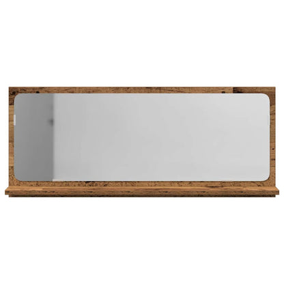 vidaXL Mirror Shelf Old wood 90 x 10.5 x 37 cm Engineered Wood