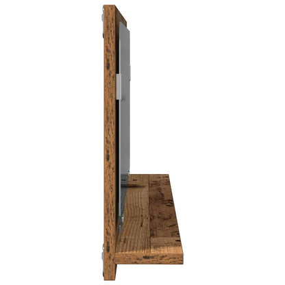 vidaXL Mirror Shelf Old wood 90 x 10.5 x 37 cm Engineered Wood
