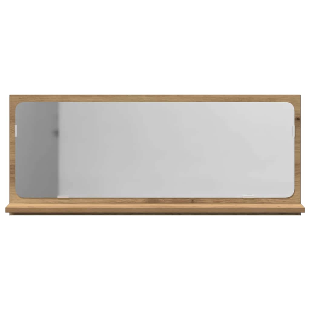 vidaXL Mirror Shelf Artisan oak 90 x 10.5 x 37 cm Engineered Wood