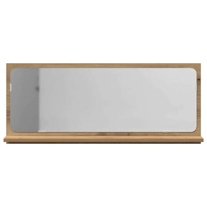 vidaXL Mirror Shelf Artisan oak 90 x 10.5 x 37 cm Engineered Wood