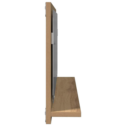 vidaXL Mirror Shelf Artisan oak 90 x 10.5 x 37 cm Engineered Wood