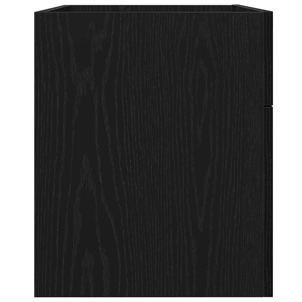 vidaXL Sink cabinet Black Oak 38.5 x 100 x 46 cm Engineered Wood