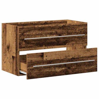 vidaXL Bathroom Sink Cabinet Old Wood 80x38.5x48 cm Engineered Wood