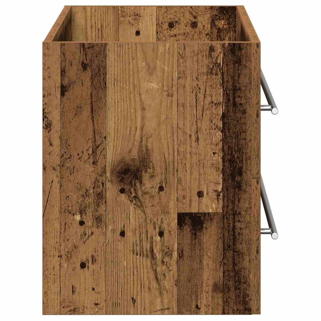 vidaXL Bathroom Sink Cabinet Old Wood 80x38.5x48 cm Engineered Wood