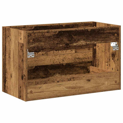 vidaXL Bathroom Sink Cabinet Old Wood 80x38.5x48 cm Engineered Wood