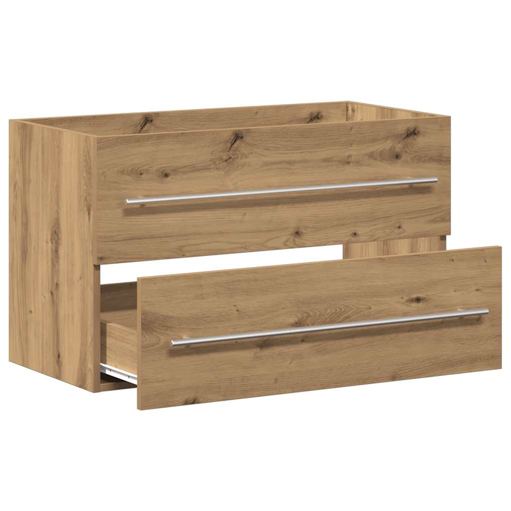 vidaXL Bathroom Sink Cabinet Artisan Oak 80x38.5x48 cm Engineered Wood