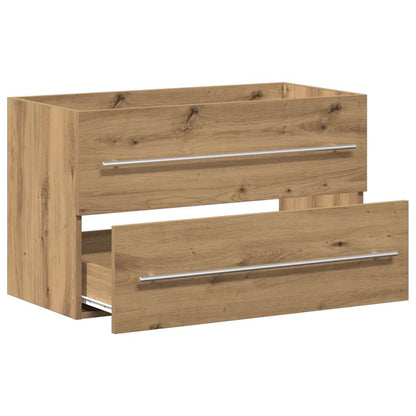 vidaXL Bathroom Sink Cabinet Artisan Oak 80x38.5x48 cm Engineered Wood