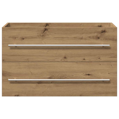vidaXL Bathroom Sink Cabinet Artisan Oak 80x38.5x48 cm Engineered Wood