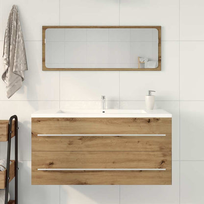 vidaXL Bathroom Sink Cabinet Artisan Oak 100x38.5x48 cm Engineered Wood
