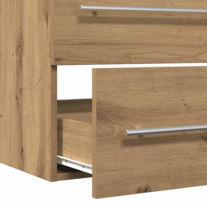 vidaXL Bathroom Sink Cabinet Artisan Oak 100x38.5x48 cm Engineered Wood