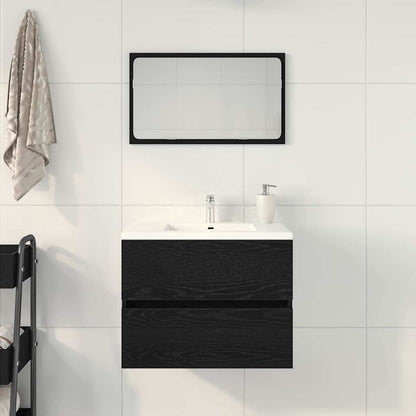 vidaXL Bathroom Cabinet Black Oak 60 x 38.5 x 45 cm Engineered Wood