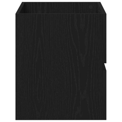 vidaXL Bathroom Sink Cabinet with Drawer Black Oak 60 x 38.5 x 45 cm