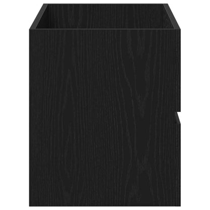 vidaXL Sink Cabinet Black Oak 80 x 38.5 x 45 cm Engineered wood