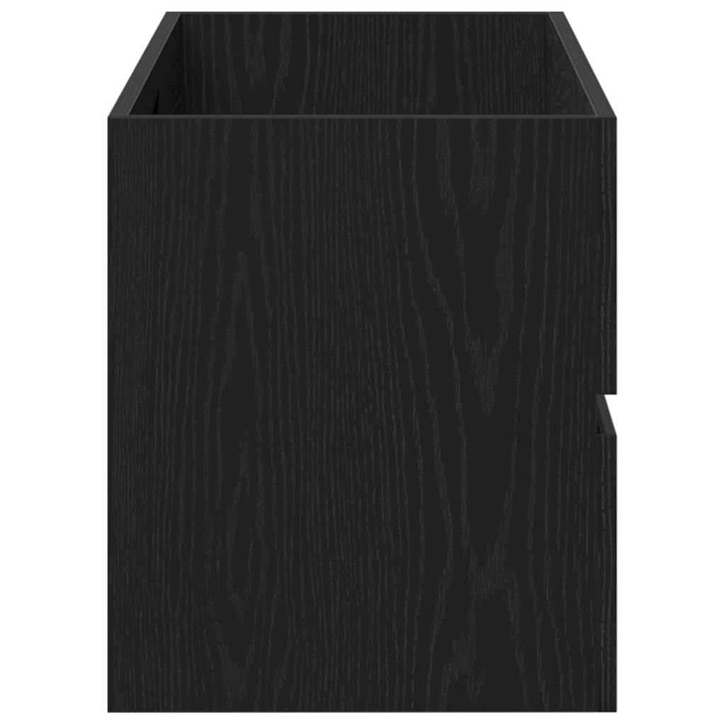 vidaXL Sink Cabinet Black Oak 100x38.5x45 cm Engineered Wood