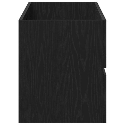 vidaXL Sink Cabinet Black Oak 100x38.5x45 cm Engineered Wood