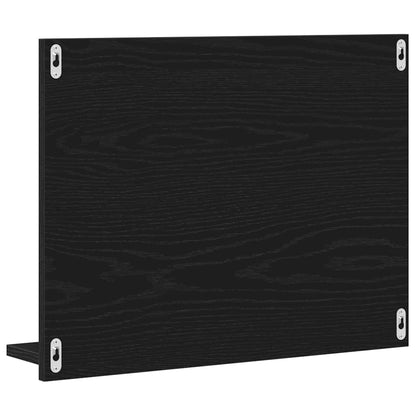 vidaXL Bathroom Mirror Black Oak 60x10.5x45 cm Engineered Wood