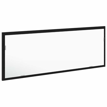 vidaXL LED Bathroom Mirror Black Oak 100 x 8.5 x 37 cm Glass